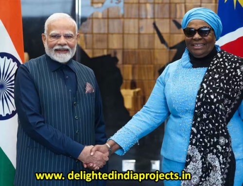 പ്രധാനമന്ത്രിയുടെ നമീബിയ  സന്ദര്‍ശനം Prime Minister meets with the President of Namibia प्रधानमंत्री ने नामीबिया के राष्ट्रपति से मुलाकात की