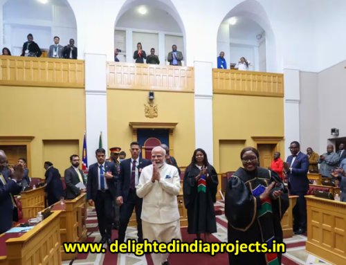 പ്രധാനമന്ത്രിയുടെ നമീബിയ  സന്ദര്‍ശനം Prime Minister meets with the President of Namibia प्रधानमंत्री ने नामीबिया के राष्ट्रपति से मुलाकात की